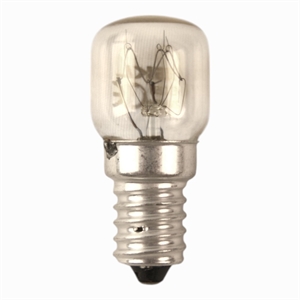 Pære til ovn - E14 / 25W / 240V / 300Gr.C. - UNIVERSAL